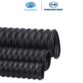 Ống PE gân thành đôi Bình Minh kích thước các loại (không xẻ rãnh)