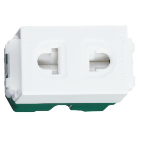 Panasonic – Ổ cắm đơn 2 chấu WEV1081‑7H (Wide Series)