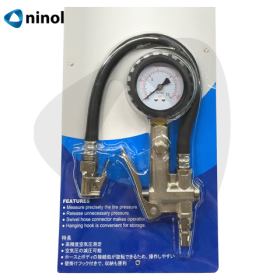 Tay bơm lốp có đồng hồ B50 Đài Loan