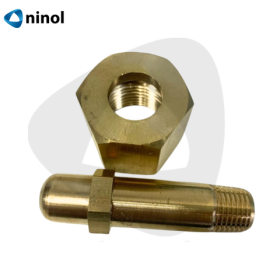 Ty tán gió thau ren trong/ngoài gắn đồng hồ