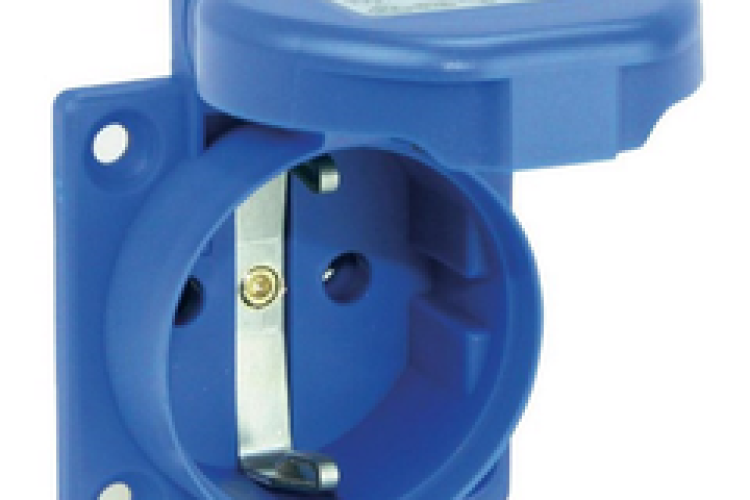 Ổ cắm âm có nắp 2P + 'E Socket outlet (Splashproof IP54) PCE F105 - 0B