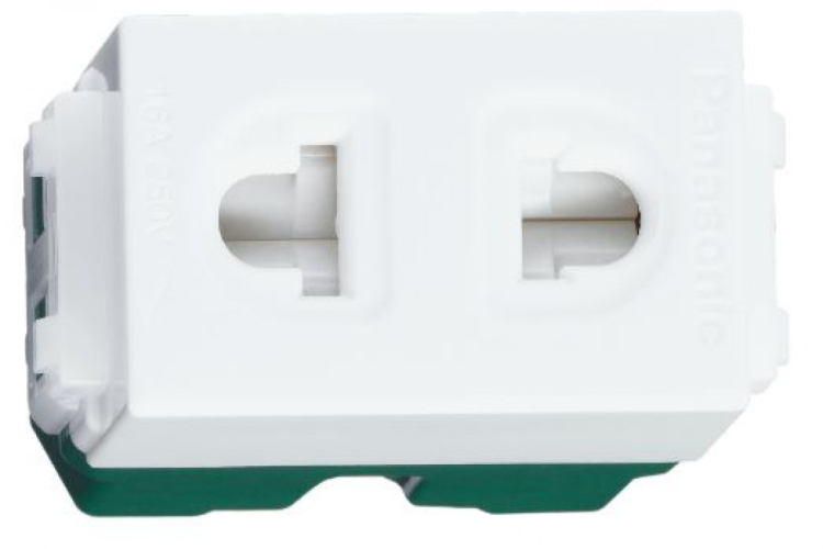 Panasonic – Ổ cắm đơn 2 chấu WEV1081‑7H (Wide Series)