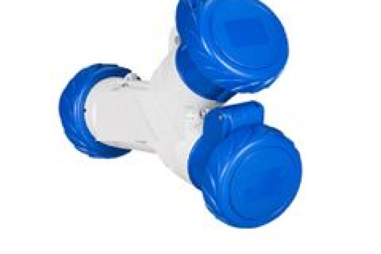 Ổ cắm 2 ngã công nghiệp Himel